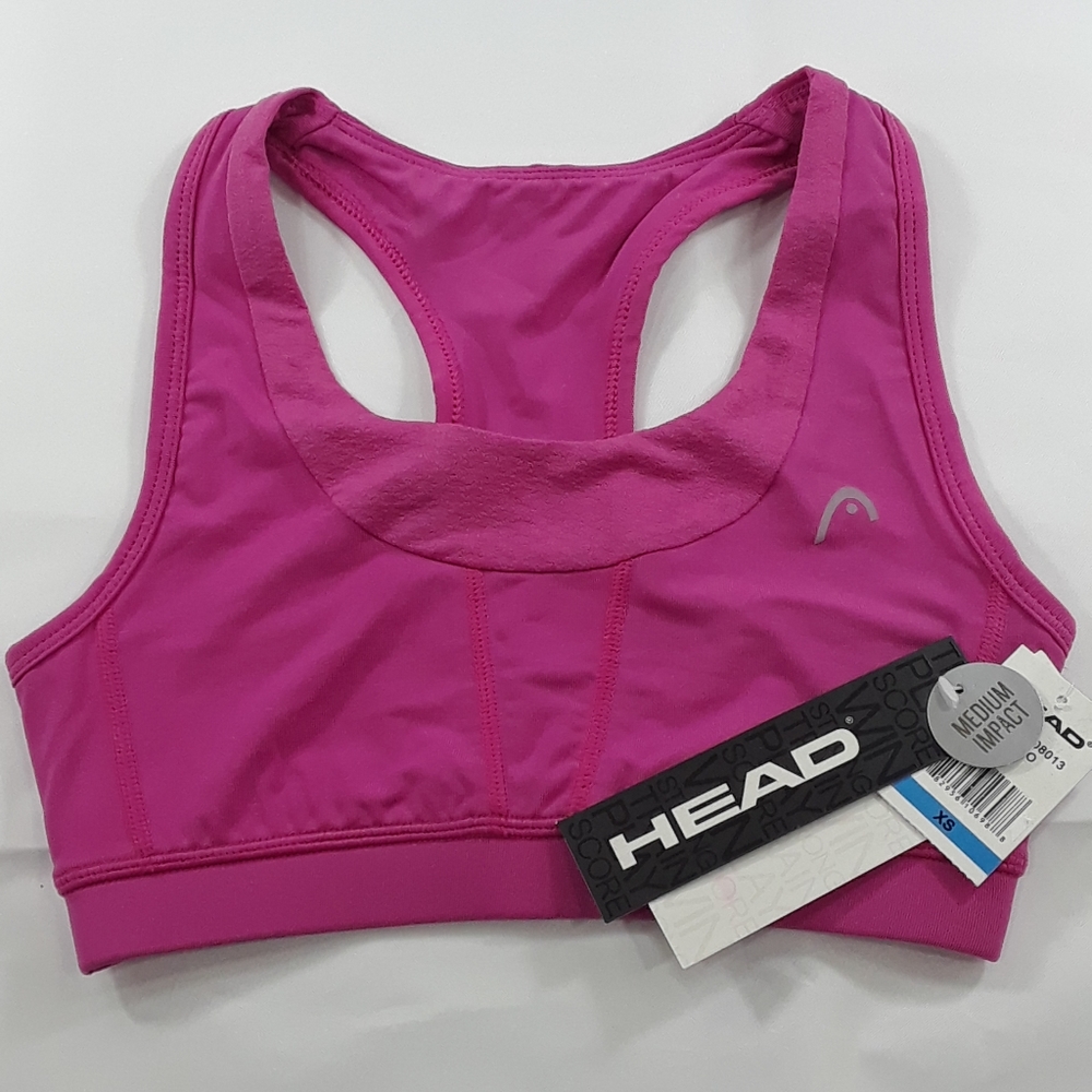 HEAD SPORTS BRA XS NWT PINK